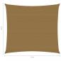 Preview: Sonnensegel 160 g/m² Taupe 4x4 m HDPE