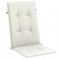 Preview: Hochlehner-Auflagen 4 Stk. Melange Creme 120x50x4 cm Stoff