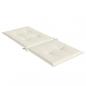 Preview: Hochlehner-Auflagen 4 Stk. Melange Creme 120x50x4 cm Stoff