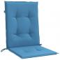 Preview: Niedriglehner-Auflagen 6 Stk. Melange Blau 100x50x4 cm Stoff