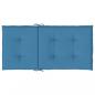 Preview: Niedriglehner-Auflagen 6 Stk. Melange Blau 100x50x4 cm Stoff