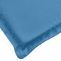 Preview: Niedriglehner-Auflagen 6 Stk. Melange Blau 100x50x4 cm Stoff