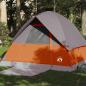 Preview: ARDEBO.de - Kuppel-Campingzelt 4 Personen Orange Wasserdicht