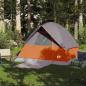 Preview: Kuppel-Campingzelt 4 Personen Orange Wasserdicht