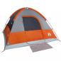 Preview: Kuppel-Campingzelt 4 Personen Orange Wasserdicht