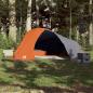 Preview: Kuppel-Campingzelt 4 Personen Orange Wasserdicht