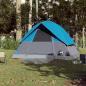 Preview: Kuppel-Campingzelt 3 Personen Blau Wasserdicht