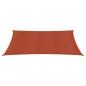 Preview: Sonnensegel 160 g/m² Terracotta-Rot 2,5x3,5 m HDPE