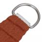 Preview: Sonnensegel 160 g/m² Terracotta-Rot 2,5x3,5 m HDPE