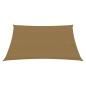 Preview: Sonnensegel 160 g/m² Taupe 5x5 m HDPE