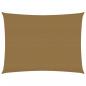 Preview: ARDEBO.de - Sonnensegel 160 g/m² Taupe 3,5x5 m HDPE