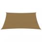 Preview: Sonnensegel 160 g/m² Taupe 3,5x5 m HDPE