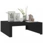 Preview: Couchtisch Schwarz 100x100x35 cm Holzwerkstoff