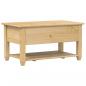 Preview: Couchtisch mit Schubladen Corona 85x50x45 cm Massivholz Kiefer