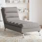 Preview: ARDEBO.de - Massage-Chaiselongue mit Kissen Taupe Stoff