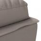 Preview: Massage-Chaiselongue mit Kissen Taupe Stoff