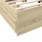 Preview: Bettgestell mit Schubladen Sonoma-Eiche 120x190cm Holzwerkstoff