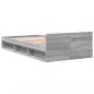 Preview: Bettgestell mit Schublade Grau Sonoma 100x200 cm Holzwerkstoff