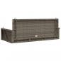 Preview: Hängebank Grau 119x56x48 cm Poly Rattan