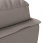 Preview: Chaiselongue mit Kissen Taupe Stoff