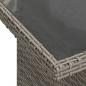 Preview: 10-tlg. Garten-Sofagarnitur mit Kissen Grau Poly Rattan