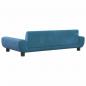 Preview: Hundebett Blau 100x54x33 cm Samt