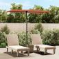 Preview: ARDEBO.de - Sonnenschirm mit Aluminium-Mast 2x1,5 m Terracotta-Rot 