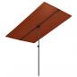 Preview: Sonnenschirm mit Aluminium-Mast 2x1,5 m Terracotta-Rot 