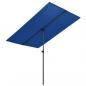 Preview: Sonnenschirm mit Aluminium-Mast 2x1,5 m Azurblau 