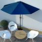 Preview: ARDEBO.de - Balkon-Sonnenschirm Alu-Mast Blau 300x155x223cm Halbrund