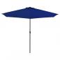 Preview: Balkon-Sonnenschirm Alu-Mast Blau 300x155x223cm Halbrund