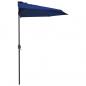 Preview: Balkon-Sonnenschirm Alu-Mast Blau 300x155x223cm Halbrund