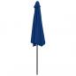 Preview: Balkon-Sonnenschirm Alu-Mast Blau 300x155x223cm Halbrund