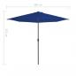 Preview: Balkon-Sonnenschirm Alu-Mast Blau 300x155x223cm Halbrund