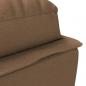 Preview: Massage-Chaiselongue mit Kissen Braun Stoff