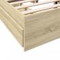 Preview: Bettgestell mit Schubladen Sonoma-Eiche 140x190cm Holzwerkstoff