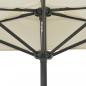 Preview: Balkon-Sonnenschirm mit Alu-Mast Sandfarben 270x144 cm Halbrund