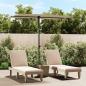 Preview: ARDEBO.de - Sonnenschirm mit Aluminium-Mast 2x1,5 m Taupe 