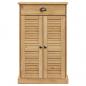 Preview: Schuhschrank VIGO 60x35x96 cm Massivholz Kiefer