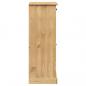 Preview: Schuhschrank VIGO 60x35x96 cm Massivholz Kiefer