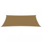 Preview: Sonnensegel 160 g/m² Taupe 2x4 m HDPE