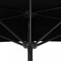 Preview: Balkon-Sonnenschirm Alu-Mast Schwarz 270x144x222cm Halbrund