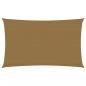 Preview: ARDEBO.de - Sonnensegel 160 g/m² Taupe 2x5 m HDPE 