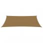 Preview: Sonnensegel 160 g/m² Taupe 2x5 m HDPE 