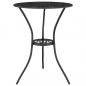 Preview: 3-tlg. Bistro-Set Aluminiumguss Schwarz