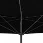 Preview: Balkon-Sonnenschirm Alu-Mast Schwarz 300x155x223cm Halbrund