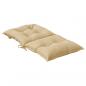 Preview: Niedriglehner-Auflagen 6 Stk. Melange Beige 100x50x7 cm Stoff