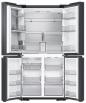 Preview: Samsung RF65DG960EB1EF Stand Side-by-Side Kombination 4-Türen French Door, 91,2 cm breit, 636 L, NoFrost+, WiFi, Beverage Center mit Dual Water Dispenser, Dual Ice Maker, Festwasseranschluss, Premium Black Steel