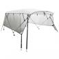 Preview: 3-Bow Bimini-Top mit Mesh-Seitenteilen 183x(170-182)x137 cm