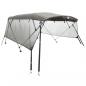 Preview: 3-Bow Bimini-Top mit Mesh-Seitenteilen 183x(185-198)x137 cm